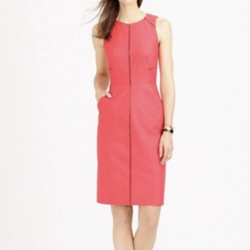 NWOT J.Crew Petite ladder-stitch Sheath dress size 2P (58)